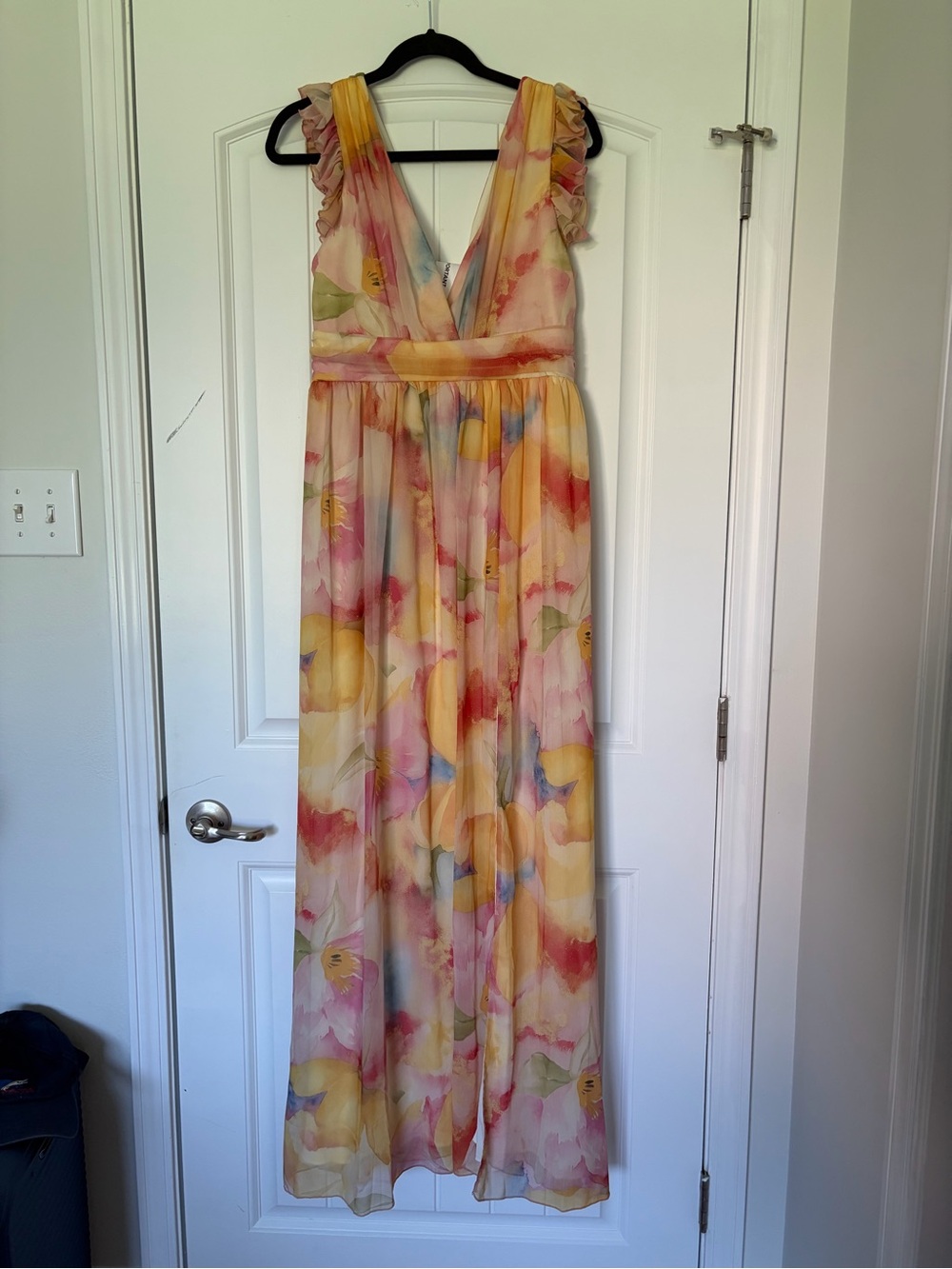 Baltic Born Pastel Floral Maxi Dress in Pink, Yellow and Blue
